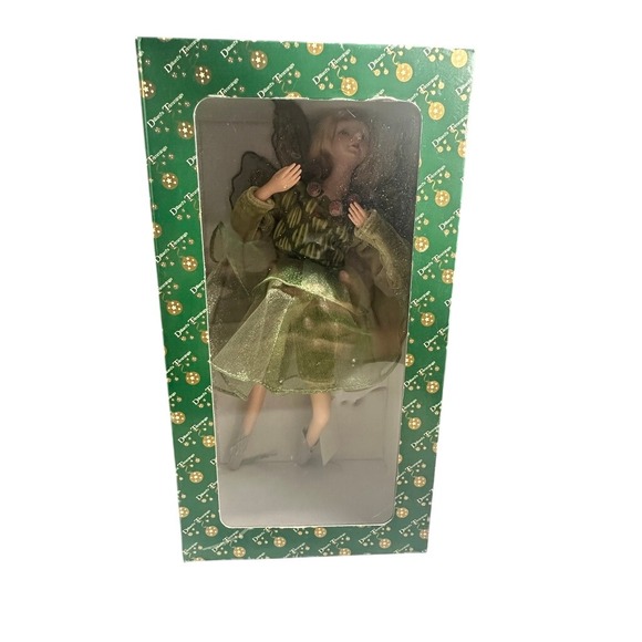Dillard's Trimmings Other - Dillard's Trimmings Porcelain Fairy in Green Dress Doll NWT 11.5" T Vintage